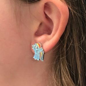 My little pony Rainbow Dash Earrings